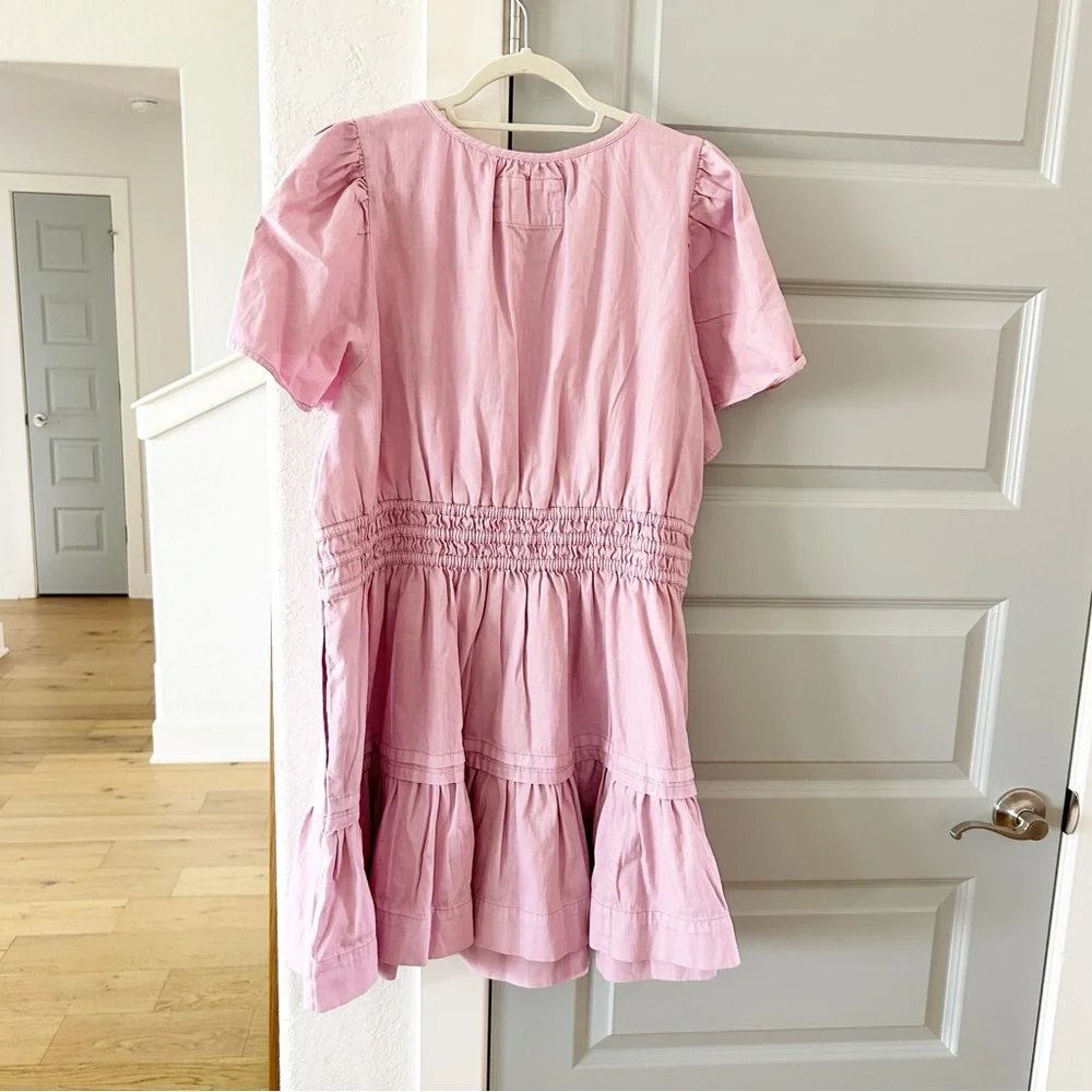 NWT Anthropologie Somerset Mini Dress Lilac Pink Cotton - Picture 4 of 4